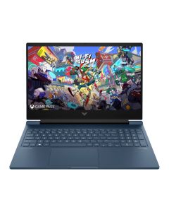 HP Victus Gaming Laptop 16-r1043ne 14th Gen Intel core i7-14700HX 16GB DDR5-5600 512GB SSD Storage NVIDIA GeForce RTX 4050 6GB 16.1 Full HD IPS 144Hz Operating system Win11- Blue English Arabic Keyboard