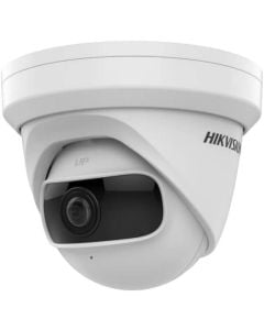Hikvision 4 MP Super Wide Angle Fixed Turret Network Camera DS-2CD2345G0P-I 180°Super Wide Field of View 1.68mm Fixed Lens microSD Slot, White
