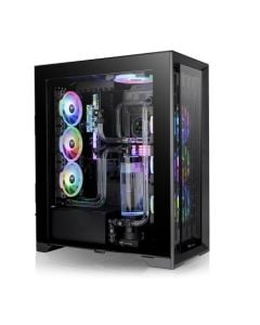 Thermaltake CTE T500 TG ARGB Full Tower Chassis – E‑ATX, 3×140 mm CT140 ARGB Fans, 90° Rotated Motherboard, Dual Tempered Glass, Supports 420 mm AIO
