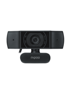 كاميرا ويب رابو C200 720p HD USB سوداء، 360 درجة أفقية، 100 درجة بزاوية عريضة للغاية مع ميكروفون للبث المباشر