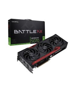 بطاقة رسومات GeForce RTX 5070 NB EX 12GB V2-V GDDR7 ملونة - 6144 نواة CUDA، 2325 ميجاهرتز أساسي / 2512 ميجاهرتز معزز، 3 منافذ DisplayPort 2.1b، منفذ HDMI 2.1b، موصل 16 سنًا