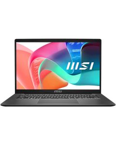  لابتوب MSI Modern 14 F1MG بمعالج Intel Core 7 150U، ذاكرة RAM بسعة 16GB، سعة تخزين SSD 512GB، بطاقة رسومات إنتل، شاشة 14 بوصة بدقة FHD، لوحة مفاتيح إنجليزية وعربية، اللون رمادي، نظام التشغيل ويندوز 11 هوم