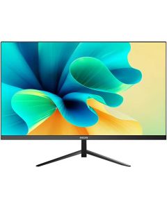 شاشة Aiwa MF240E-V FHD VA مسطحة ونحيفة مقاس 24 بوصة، بدقة 1920 × 1080، ومعدل تحديث 75 هرتز، ووقت استجابة 5 مللي ثانية (OD)، وتقنية Free-Sync، باللون الأسود