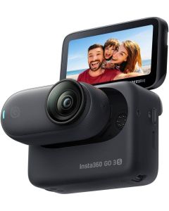 Insta360 GO 3s Camera Up to 4K Video Resolution 120Mbps Max Video Bitrate 128GB Storage Action Pod Auto Stabilization with Apple FindMy Magnet Pendant Black