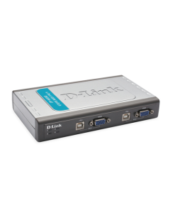 دي لينك محول سويتش KVM مع 4 منافذ يو اس بي طراز DKVM-4U