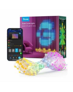 Govee H70B13A1 RGBIC Wi-Fi & Bluetooth Curtain Light – 520 LEDs, 1.5×2 m (4.9×6.6 ft), IP65 Waterproof, App & Voice Controlled Ambient LED Curtain