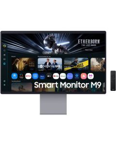 SAMSUNG Smart Monitor 32 inch M9 M90SF 4K OLED Display 3840 x 2160 165Hz Refresh Rate 0.03ms(GTG) Response Time FreeSync Premium Pro, Auto Source Switch+, Tizen OS, Eclipse Silver