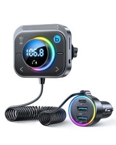 جهاز إرسال MP3 بتقنية البلوتوث Joyroom-CL18 بقوة 30 واط مع شاحن سيارة
