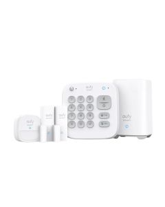 EUFY T8990321 5-Piece Home Alarm Kit, Adjustable Sensitivity, Entry Sensor, Motion Sensor, 100° Coverage, Up to 30ft, Easy Setup, White