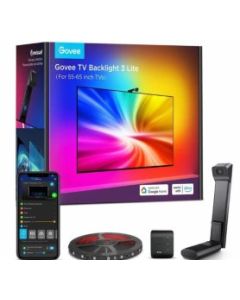 Govee Envisual TV Backlight 3 Lite H60993D1 - إضاءة LED ذكية RGBIC مقاس 55-65 بوصة مع واي فاي وبلوتوث ومزامنة الموسيقى