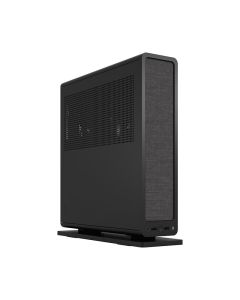 هيكل Fractal Design Ridge Mini‑ITX صغير الحجم مع كابل PCIe 4.0 Riser – برج SFF مصنوع من الفولاذ بسعة 12.6 لتر، باللون الأسود