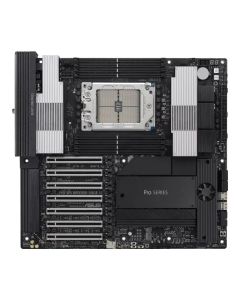اللوحة الأم ASUS Pro WS WRX90E SAGE SE Workstation، AMD Ryzen Threadripper PRO 7000 WX Series، مقبس sTR5، دعم DDR5 ECC R-DIMM، فتحات PCIe 5.0 x16، Ethernet مزدوجة 10G، USB4، مكونات فئة Workstation