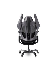 G-MAX TGIF GMC-T0NB Black Ergonomic Gaming Chair – Full Steel Frame, 180° Recline, Class 4 Gas Lift, Adjustable Armrests, Premium PU Leather, Head & Lumbar Support, Ergonomic-9961 Design