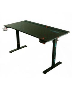 G-MAX GMT-ZP01 Motorised Gaming Table – 1500 × 730 mm Electric Height Adjustment (750–1200 mm), Sturdy Steel Frame, Black Finish