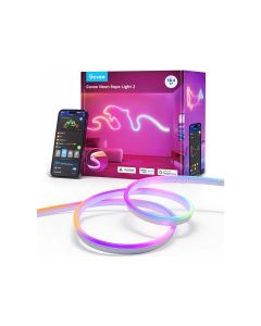 Govee Neon LED Strip Light 5M Preinstalled – White RGBIC Smart LED with Wi-Fi, Bluetooth & Voice Control