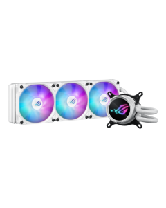 ASUS ROG STRIX LC III 360 ARGB CPU Liquid Cooling 3x ROG Strix AF-12S aRGB 120mm Fans 360° Rotating ROG Logo  360mm Radiator -White