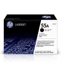 HP 55A Black Original LaserJet Toner Cartridge (CE255A)