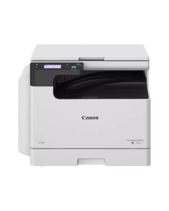 طابعة ليزر متعددة الوظائف Canon imageRUNNER 2224، طباعة، نسخ، مسح ضوئي، إرسال، فاكس، سرعة طباعة 24 صفحة في الدقيقة (A4)، دقة تصل إلى 1200x1200 نقطة في البوصة، سعة إخراج قصوى 250 ورقة، شاشة لمس أحادية اللون بحجم 3.5 بوصة، اللون أبيض.