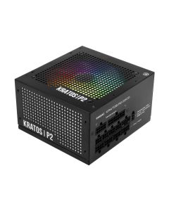 GAMDIAS KRATOS P2-850G مزود طاقة كامل المعياري بقوة 850 واط 80+ ذهبي مع إضاءة RGB قابلة للتوجيه، وتحكم ذكي في المروحة، ومكثفات يابانية