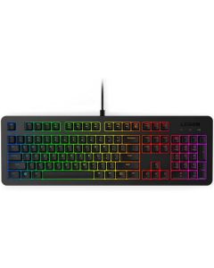 لوحة مفاتيح الألعاب Lenovo Legion K300 RGB – تصميم بالحجم الكامل، وإضاءة RGB بخمس مناطق، وميزة التمرير السريع حتى 24 مفتاحًا، ومتانة تصل إلى 20 مليون ضغطة مفتاح