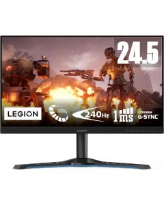 لينوفو Y25-25 شاشة ألعاب Legion LCD مقاس 24 بوصة FHD 1920 x 1080 معدل تحديث 240 هرتز وقت استجابة 1MS DP HDMI أسود