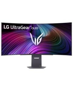LG UltraGear Curved Gaming Monitor 45 inch 45GX90SA-B OLED WQHD 3440x1440 240Hz Refresh Rate 0.03ms Response Time AMD FreeSync Premium, VESA Certified AdaptiveSync, Black