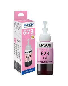 Epson 673 Light Magenta Original Ink Bottle for EcoTank Printers L1800, L800, L805, L810, L850 | T6736