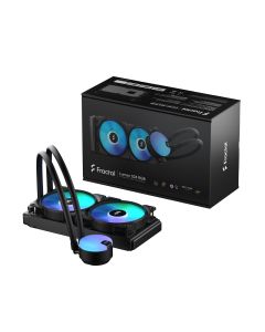 Fractal Design Lumen S24 V2 RGB Liquid Cooler – 240mm Radiator, Dual Aspect 12 RGB PWM Fans, Intel & AMD Compatibility, Pre-Applied Thermal Paste