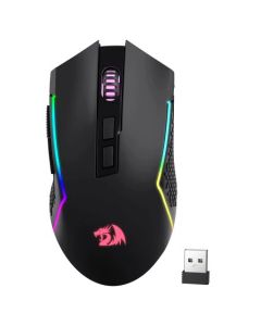 ماوس الألعاب اللاسلكي Redragon M693 RGB ثلاثي الأوضاع، بدقة 8000 نقطة في البوصة، و3 أوضاع (USB / 2.4 جيجاهرتز / بلوتوث)، ومستشعر PAW3104، و7 أزرار قابلة للبرمجة، وإضاءة RGB