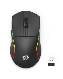 Redragon M816‑PRO Deicide Pro Wireless Gaming Mouse – Tri‑Mode (Wired, 2.4 GHz, Bluetooth), 26 K DPI PAW‑3395 Sensor, ~61 g Ultra‑Light, 6 Programmable Buttons, RGB