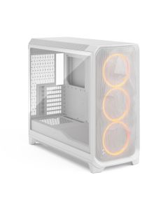 فراكتال ميشيفاي 3 XL أومبيانس برو RGB أبيض – صندوق شفاف بزجاج مقوى