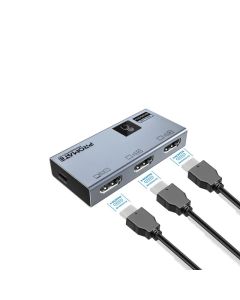 مفتاح بروميت ميديا سويتش-2T فائق الوضوح 8K، 60 هرتز، HDMI، 2 في 1، تحكم باللمس، هيكل من الألومنيوم، مزود بمنفذ USB-C (5 فولت/1.5 أمبير)