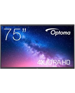 Optoma 5753RK 75" UHD 4K UHD Creative Touch Interactive Display, Android 13.0, 8GB Ram, 64GB Storage, upto 50 points touch, 18Wx2 Speakers, 8W Subwoofers, NFC Reader | 5753RK