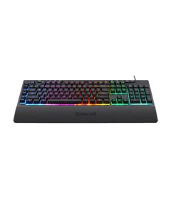 لوحة مفاتيح الألعاب Redragon K512 SHIVA RGB Membrane مع 6 مفاتيح ماكرو وعناصر تحكم متعددة الوسائط ومسند معصم قابل للفصل