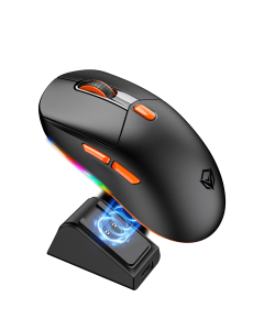 Meetion GW38 Wireless Gaming Mouse, 4000 DPI Optical Sensor, Customizable RGB Lighting, 6 Programmable Buttons, Ergonomic, Plug and Play