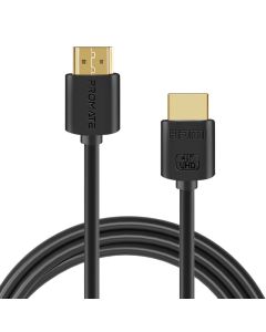 Promate proLink4K2-10M 4K 60 Hz HDMI 2.0 Cable – 10 m, Ethernet & 3D Support, 24K Gold-Plated Connectors, Low-Profile Design – High-Bandwidth 18 Gb/s
