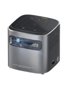 Promate CubeCast Ultra-Mini 1080P Wireless DLP Projector with touch controls