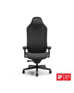 كرسي Fractal Design FD-CH-RE1F-01 Refine Fabric Dark، مريح للمكتب والألعاب، مصنوع من قماش قابل للتهوية، ارتفاع قابل للتعديل ودوران 360 درجة