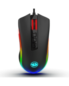 ماوس الألعاب ريدراجون M711 COBRA مع إضاءة خلفية ملونة RGB 16.8 مليون RGB ، 10000 نقطة في البوصة قابلة للتعديل ، قبضة مريحة ، 7 أزرار قابلة للبرمجة