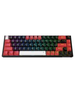 لوحة مفاتيح ميكانيكية لاسلكية Redragon K631RGB-PRO-GW Castor Pro بثلاثة أوضاع RGB، مزودة بـ 68 مفتاحًا، ومفاتيح خطية قابلة للتبديل السريع، وتصميم مدمج بنسبة 65%، ومنفذ USB-C، وبلوتوث 5.0، وتقنية لاسلكية بتردد 2.4 جيجاهرتز، وإضاءة خلفية RGB قابلة للتخصيص
