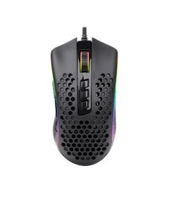 ماوس الألعاب Redragon M808 Storm خفيف الوزن RGB، هيكل قرص العسل فائق الخفة 85 جرام، مستشعر بصري بدقة 12400 نقطة في البوصة، 7 أزرار قابلة للبرمجة