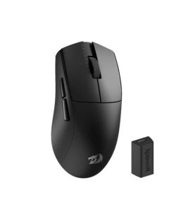 ماوس ألعاب لاسلكي Redragon M916PRO 4K بثلاثة أوضاع، خفيف الوزن للغاية 49 جرامًا، 26000 نقطة في البوصة، تصميم مريح، أزرار قابلة للبرمجة، أسود