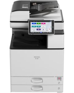طابعة ليزر متعددة الوظائف RICOH IM3000 بالأبيض والأسود، تطبع حتى 30 صفحة في الدقيقة، نسخ، مسح ضوئي، فاكس، سعة الورق تصل إلى 4,700 ورقة، باللون الأبيض.