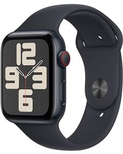 ساعة Apple Watch Series SE (الجيل الثاني) 40 مم هيكل من الألومنيوم مع حزام رياضي GPS Midnight
