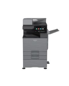 طابعة شارب BP-50C45 متعددة الوظائف بالألوان مقاس A3 - سرعة طباعة 45 صفحة في الدقيقة، طباعة/نسخ/مسح ضوئي، طباعة على الوجهين، ذاكرة وصول عشوائي (RADF)، شاشة لمس 10.1 بوصة، ذاكرة وصول عشوائي (RAM) سعة 5 جيجابايت، قرص SSD سعة 128 جيجابايت، درجان وخزانة