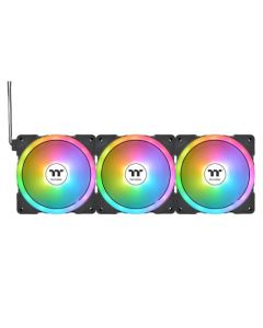 مروحة تبريد الكمبيوتر Thermaltake SWAFAN EX12 بقياس 120 مم مع إضاءة ARGB متزامنة من سلسلة TT Premium (3 مراوح)