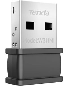 Tenda W311MI V6 AX300 Wi-Fi 6 Nano USB Adapter, Driver-Free, AP Mode, High-Gain Antenna Black