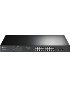 TP-Link TL-SG1218MPE JetStream 16-Port Gigabit Easy Smart PoE+ Switch with 2× SFP Slots