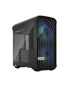 صندوق حاسوب متوسط الحجم Fractal Design Torrent Compact RGB بزجاج مقوّى بتعتيم خفيف – أسود