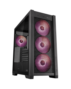 ASUS TUF Gaming GT302 ARGB Mid Tower PC Case Up to 360mm Radiator & 7x Fan Support 4x Pre-Installed Fan 140mm ARGB Fans Black